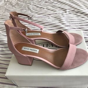 Pink Steve Madden Sandals Size 8 block heel